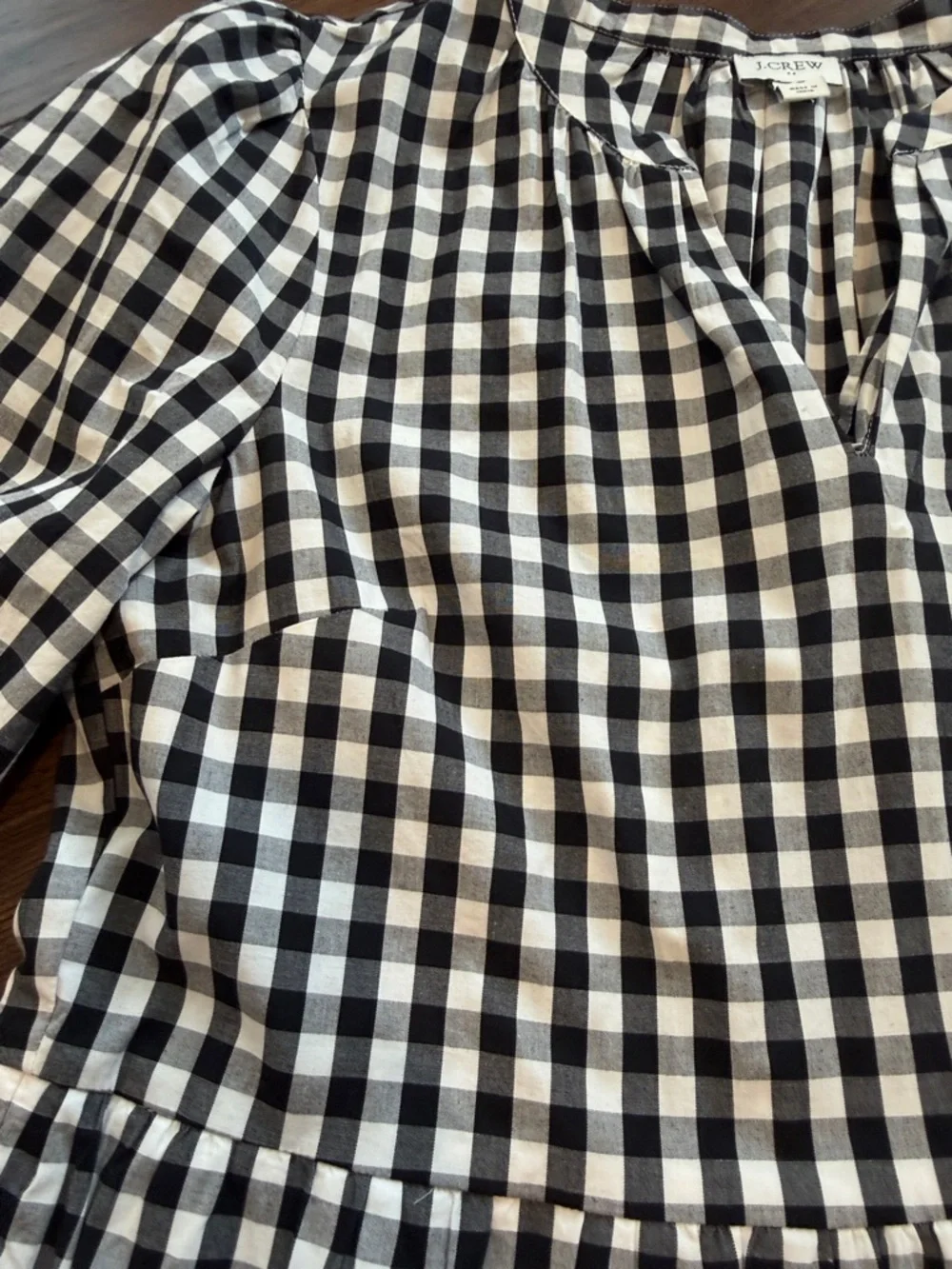 J. Crew Factory Cotton Poplin Tiered Ruffle Mini Dress Size Small - C1-093